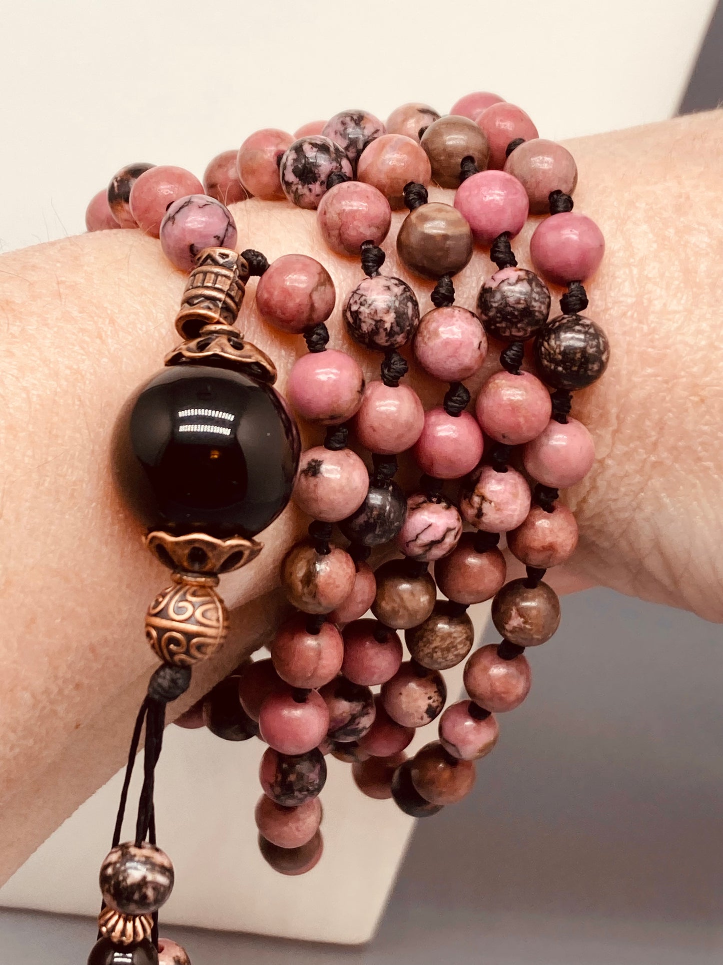 Rhodonite Mala