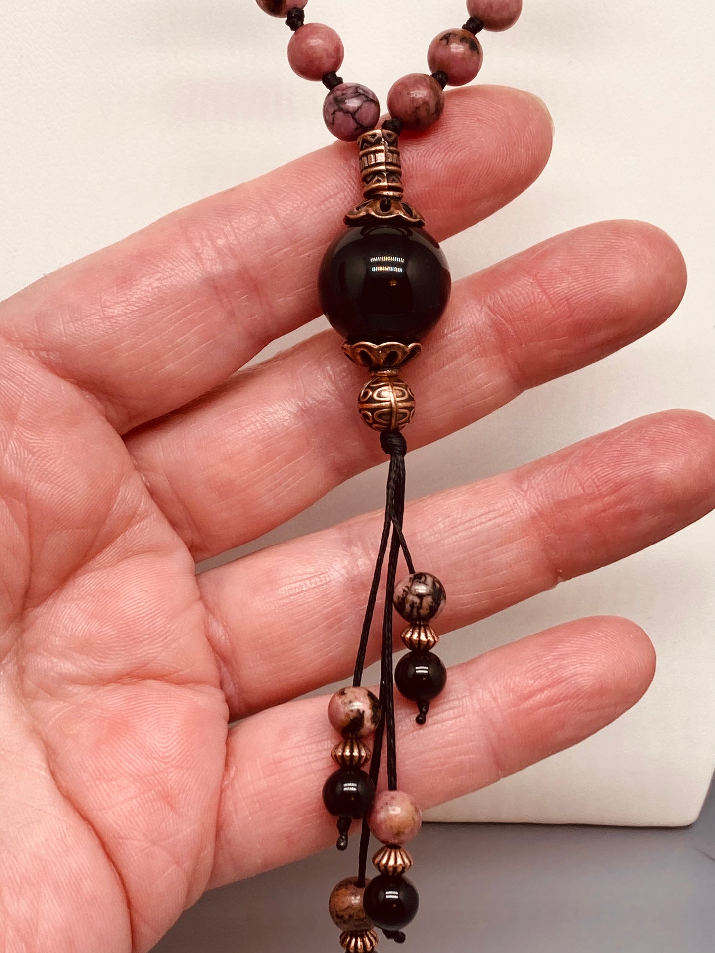 Rhodonite Mala