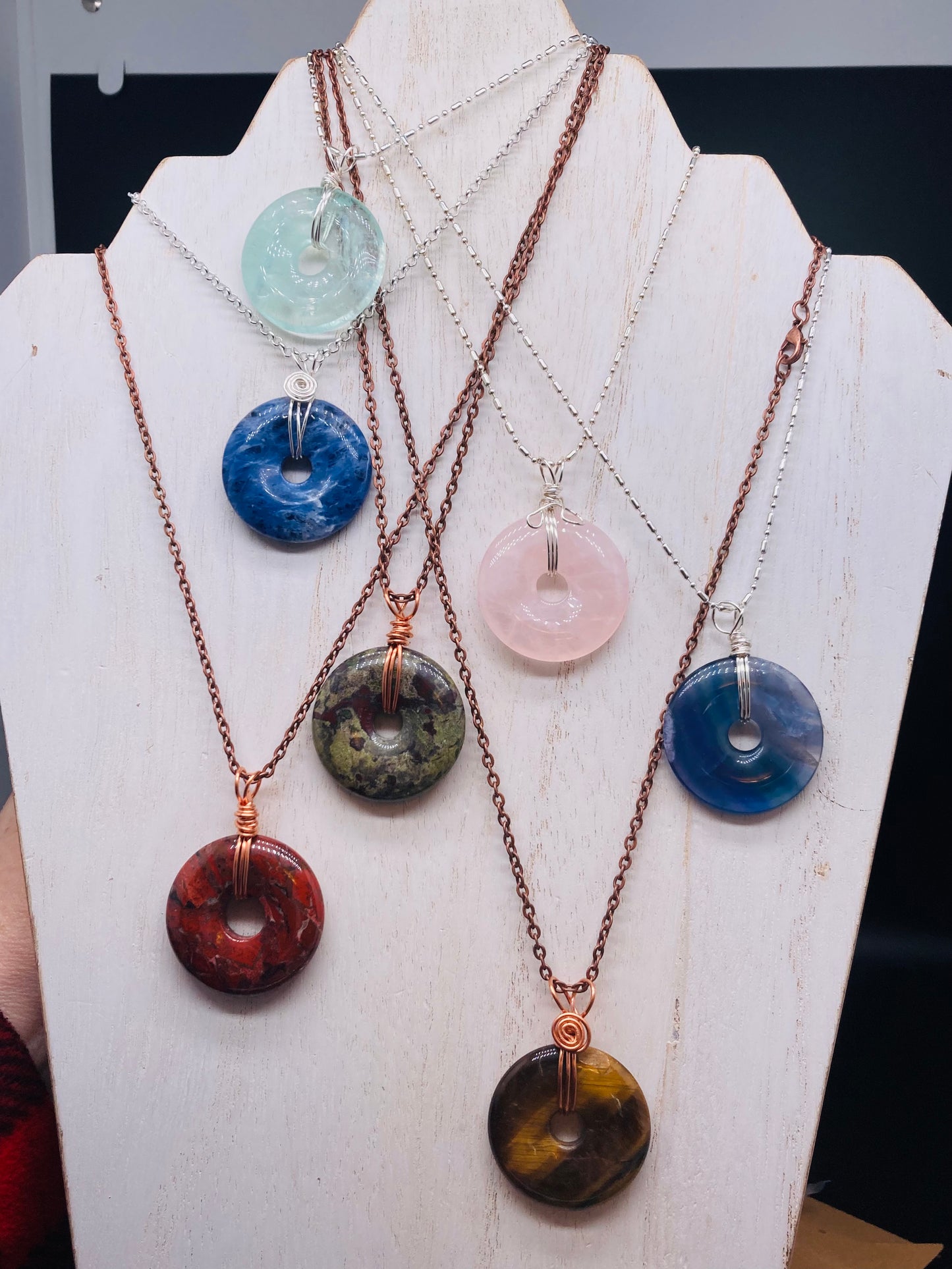 Stone Donut pendants