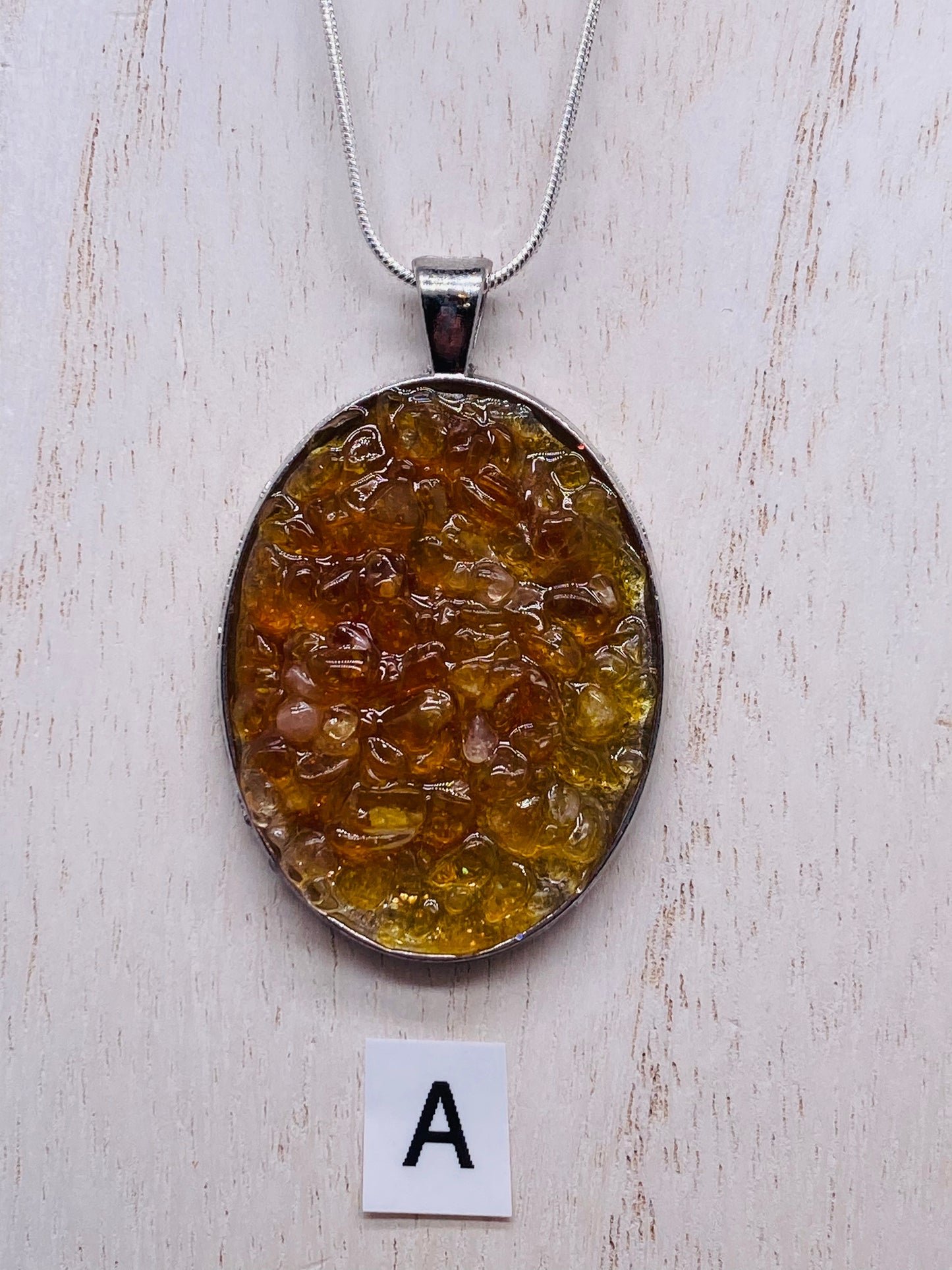 Resin and Stone Pendants