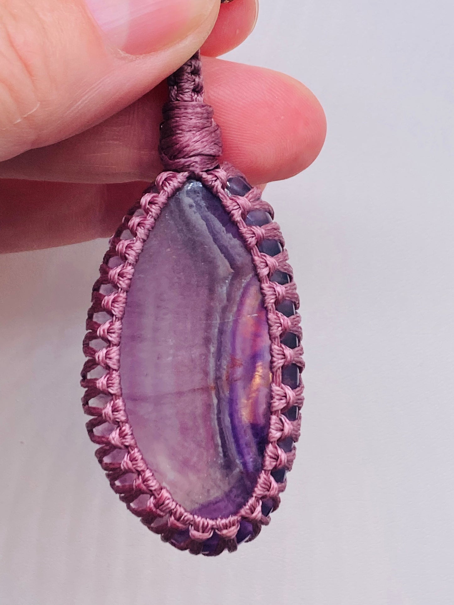 Rainbow Fluorite pendant