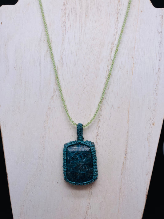 Apatite with Peridot necklace